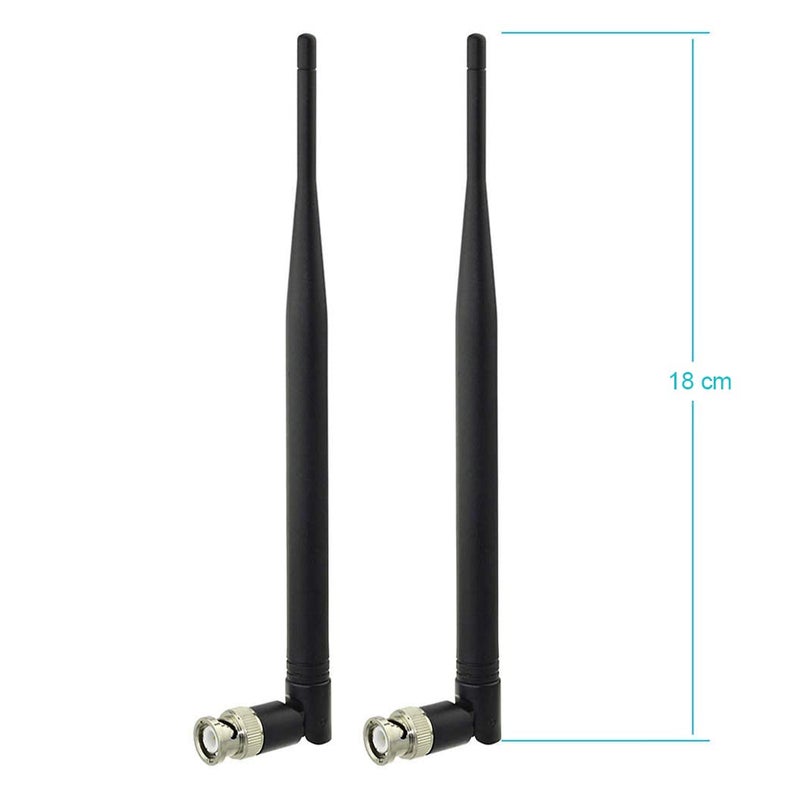 BINGFU هوائي مستقبل ميكروفون لاسلكي بينغفو UHF 400MHz-960MHz BNC ذكر هوائي (عبوة 2) لنظام ميكروفون لاسلكي مستقبل ميكروفون جهاز ضبط الصوت الرقمي UHF راديو هام - Image 4