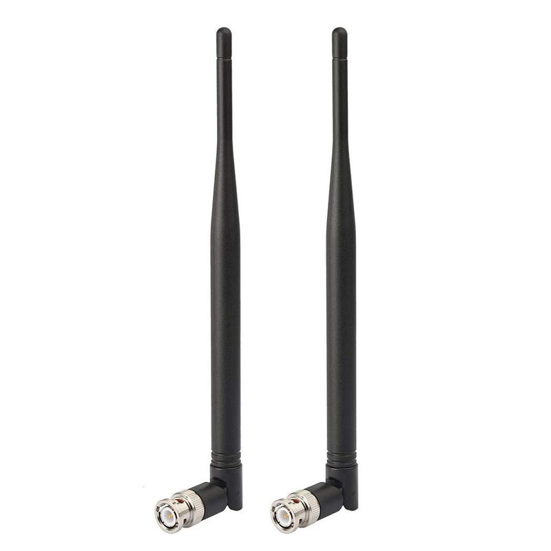 BINGFU هوائي مستقبل ميكروفون لاسلكي بينغفو UHF 400MHz-960MHz BNC ذكر هوائي (عبوة 2) لنظام ميكروفون لاسلكي مستقبل ميكروفون جهاز ضبط الصوت الرقمي UHF راديو هام - Image 1