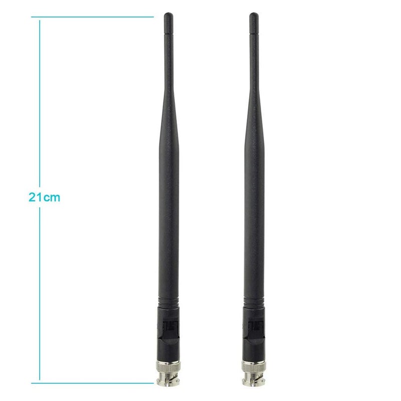 BINGFU هوائي مستقبل ميكروفون لاسلكي بينغفو UHF 400MHz-960MHz BNC ذكر هوائي (عبوة 2) لنظام ميكروفون لاسلكي مستقبل ميكروفون جهاز ضبط الصوت الرقمي UHF راديو هام - Image 3