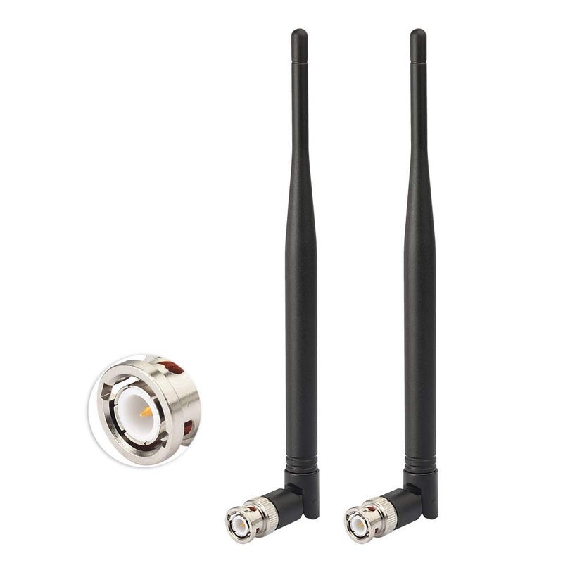 BINGFU هوائي مستقبل ميكروفون لاسلكي بينغفو UHF 400MHz-960MHz BNC ذكر هوائي (عبوة 2) لنظام ميكروفون لاسلكي مستقبل ميكروفون جهاز ضبط الصوت الرقمي UHF راديو هام - Image 2