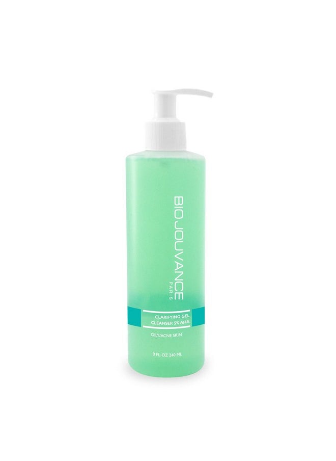 BIO JOUVANCE PARIS Bio Jouvance Clarifying Gel Cleanser 5% Aha 8Oz 240Ml Face Skin Care Treatment  - Image 2