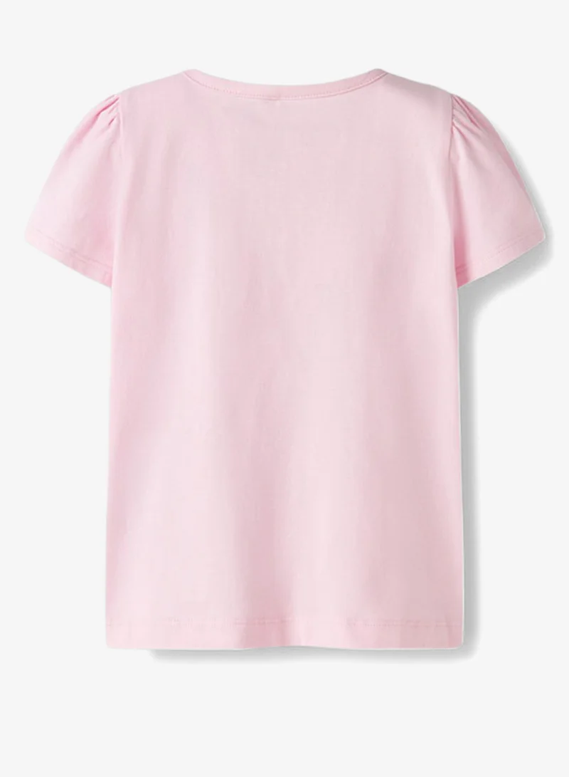 نيم ات تيشيرت هالو كيتي برقبة دائرية للأطفال