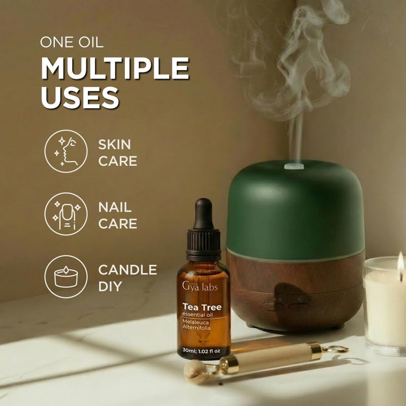 Gya Labs Tea Tree Essential Oil - 1.02 Fl Oz - for Hair, Skin, Diffuser, Aromatherapy & DIY Candle Making Scent - Image 5