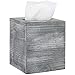 MyGift MyGift Vintage Gray Wood Square Tissue Box Cover with Slide-Out Bottom Panel  - Image 2