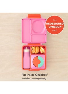 OMIE OmieBox Reusable Silicone Water Bottle - 8.7 oz, Straw Top, BPA-Free & Phthalate-Free, Leak-Proof (Pink)  - Image 2