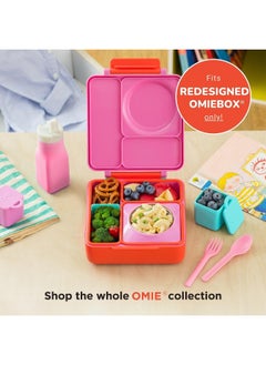 OMIE OmieBox Reusable Silicone Water Bottle - 8.7 oz, Straw Top, BPA-Free & Phthalate-Free, Leak-Proof (Pink)  - Image 5