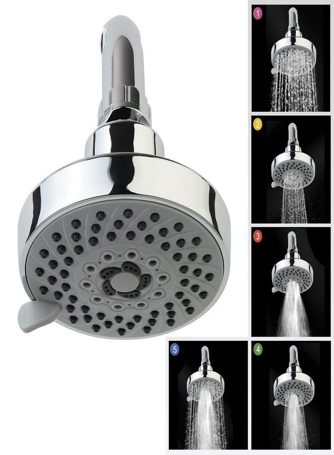 Orvos Overhead multi-function shower, 4x4 inches, HydroBloom, Chrome plated with high grade Korean ABS material from LG, head only, for high end luxury bathrooms - Image 1