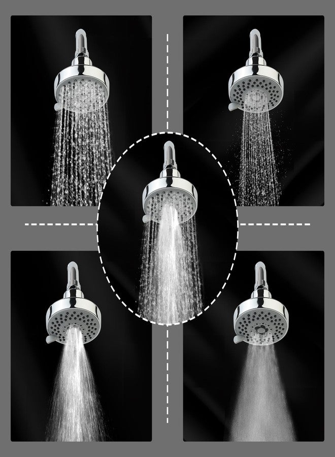 Orvos Overhead multi-function shower, 4x4 inches, HydroBloom, Chrome plated with high grade Korean ABS material from LG, head only, for high end luxury bathrooms - Image 4