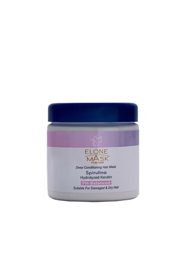 Deep Conditioning Hair Mask Spirulina Hydrolyzed Keratin 250ml