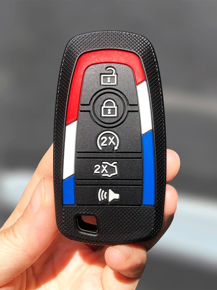 7Cylinder TPU Key Fob Cover Compatible with Ford Models - 2 Pcs for Enhanced Protection - Image 4
