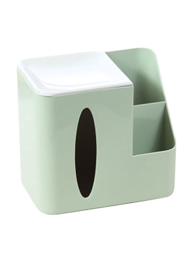 NIBEMINENT Multi-Functional Desktop Tissue Box Green/White - Image 1