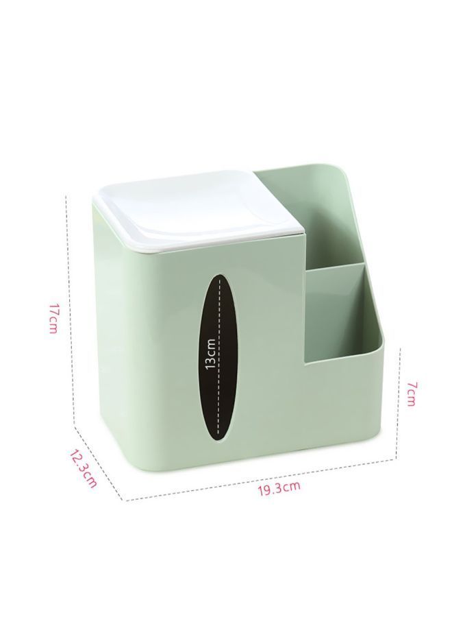 NIBEMINENT Multi-Functional Desktop Tissue Box Green/White - Image 2
