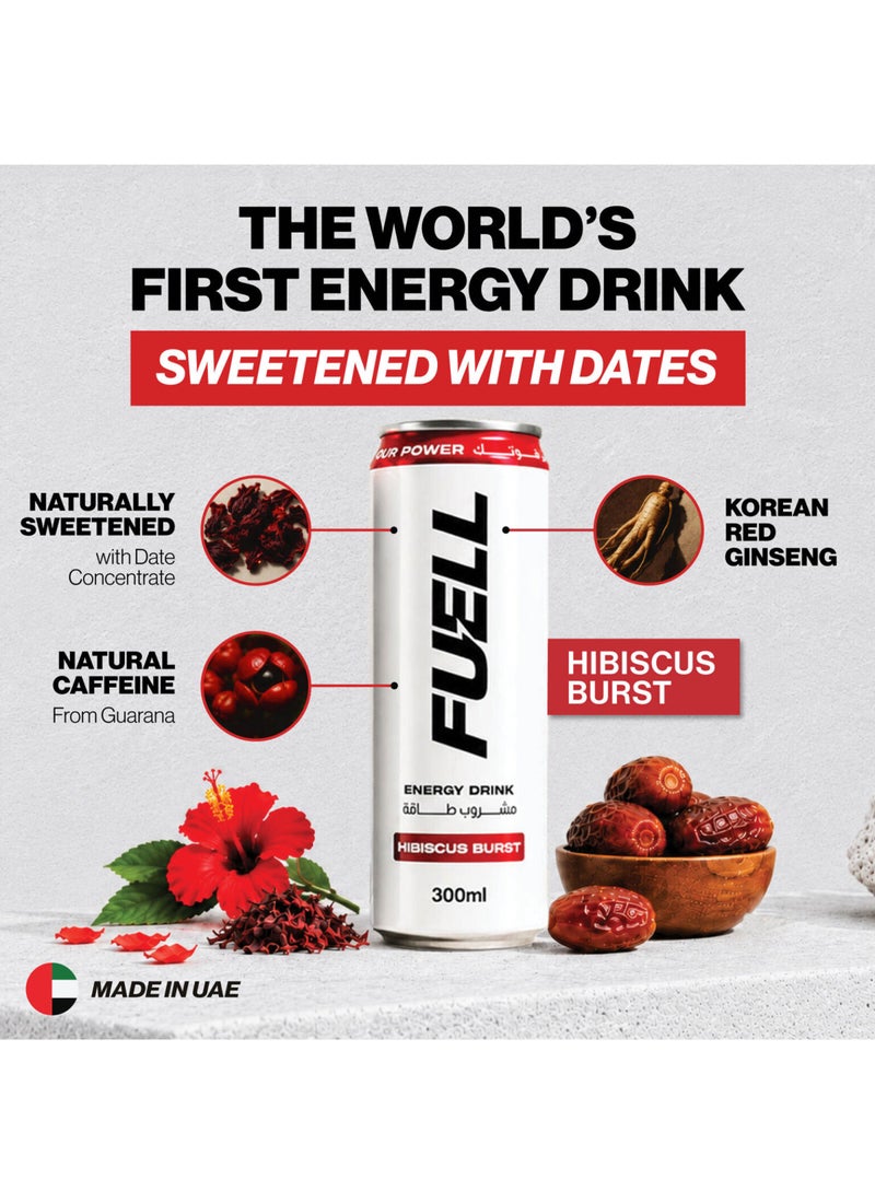 Fuell Hibiscus Burst Energy Drink Can - Image 3