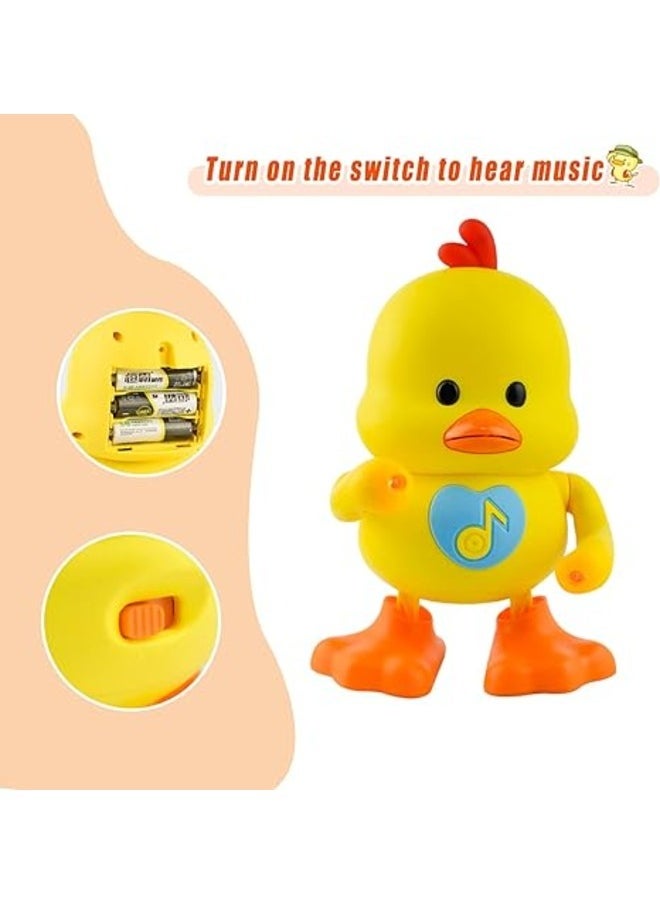 Toy Box - Interactive Dancing Walking Electric Smart Duck Toys with Music and LED Light Early Learning Toy for Birthday Kids Gift Boy & Girl - Image 1