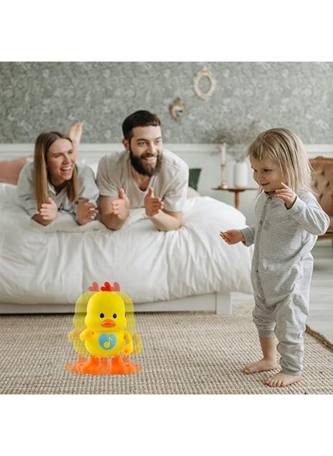 Toy Box - Interactive Dancing Walking Electric Smart Duck Toys with Music and LED Light Early Learning Toy for Birthday Kids Gift Boy & Girl - Image 1
