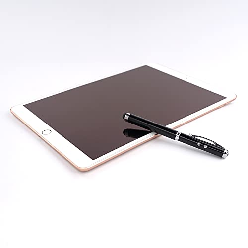 AIYIBEN Metal Multi-Function Pen, Touch Screen Stylus, Flashlight with White Light, Infrared, Creative Christmas and Birthday Gifts (2 Black) - Image 3