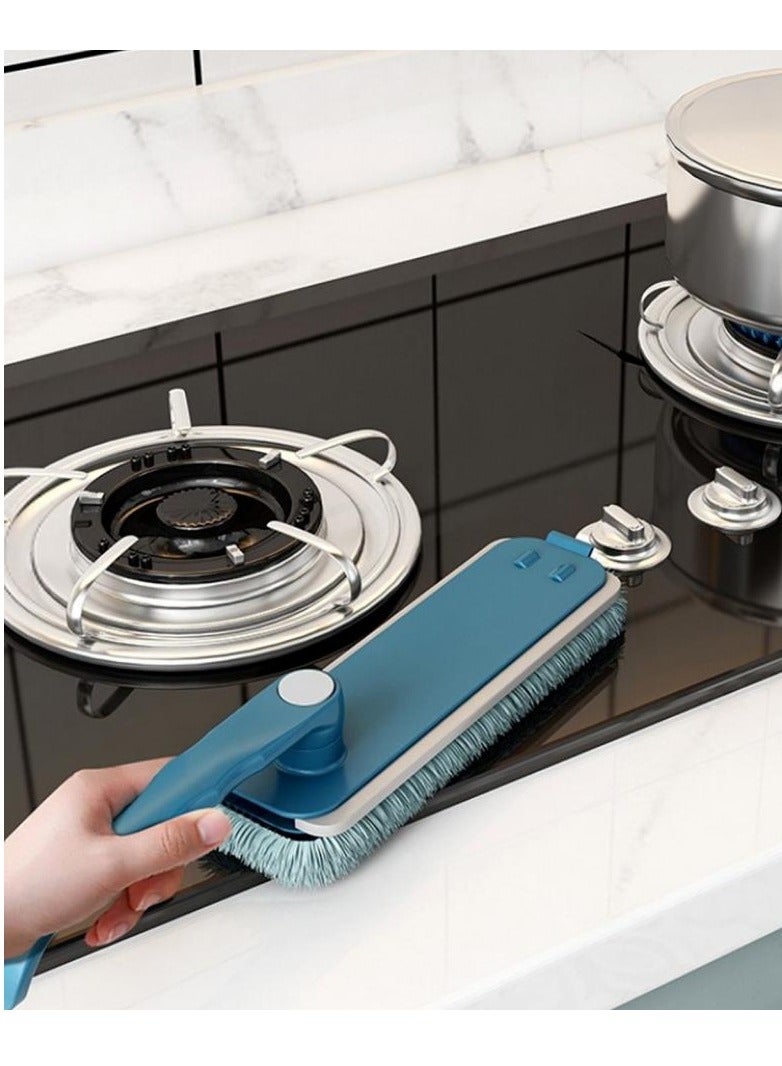 Alissa 2 in 1 Mini Triangle Mop 360 Degree Rotatable Cleaning Mop Adjustable Spin Scrubber Tool Cordless and Handheld Bathroom Scrubber for Tub Tile Floor Wall and Kitchen  - Image 2