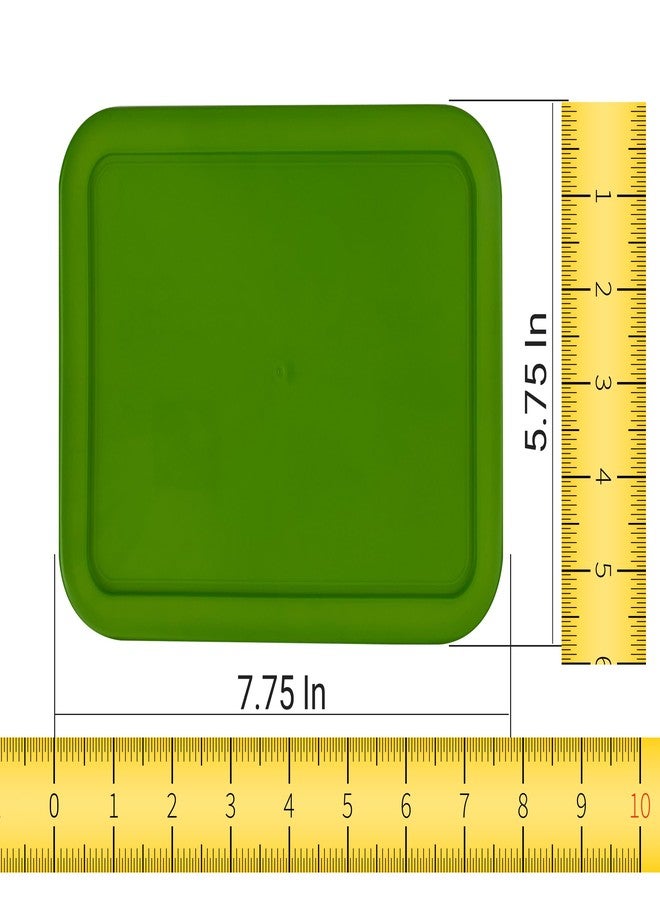 MRX Solutions Replacement Lid for Pyrex Plastic Green Cover 3 Cup (5.75" x 7.75") Bowl Rectangle 7210-PC (2-Pack) - Image 2