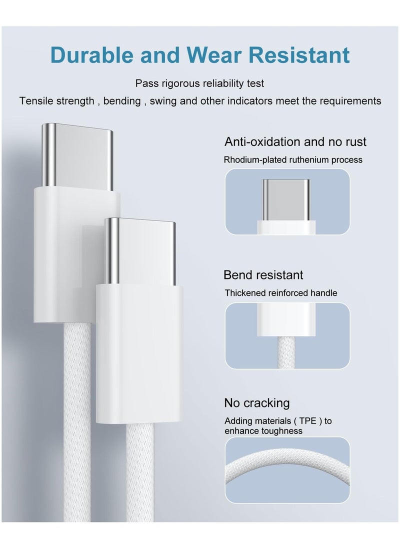 Anmi - 20W USB C Wall Charger Plug with 2m USB C to USB C Fast Charging Data Sync Cable for iPhone 16/16 Plus/16 Pro/16 Pro Max,iPhone 15/15 Plus/15 Pro/15 Pro Max, iPad Pro/Air/Mini/10th. - Image 1