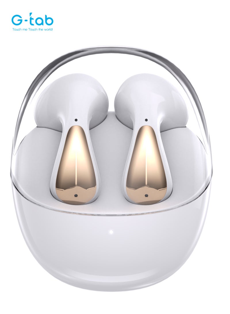 G-Tab X8 TWS/مريح/تحكم بلمسة واحدة/خاصية استدعاء السير/مدة تحمل طويلة/إصدار بلوتوث 5.3/بطارية سماعة الرأس 30 مللي أمبير/بطارية العلبة 300 مللي أمبير/مدة تشغيل 4 ساعات - Image 2