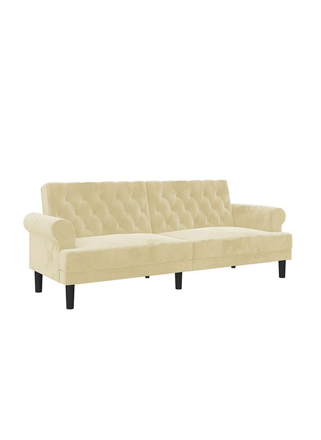 صوفة ديباج شوكولا | 3 - مقاعد صوفا من المخمل 212x82x84 سم   - سكري - Image 2