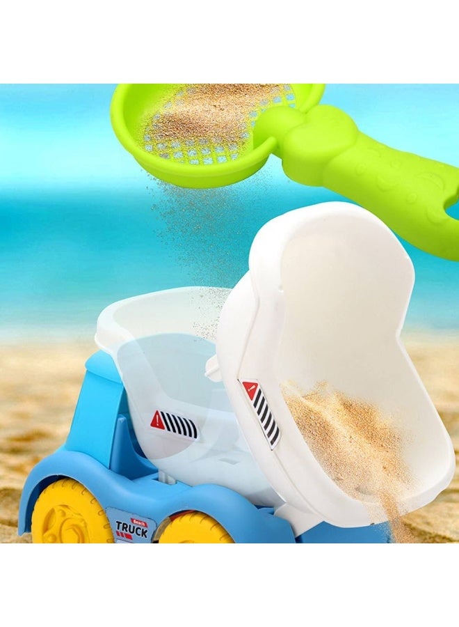 مجموعة ألعاب الشاطئ الملونة الإبداعية دلو بلاستيكي قابل للطي مجموعة حفر الرمل إبريق سقي ألعاب للأطفال لعبة رمل للجنسين - Image 5