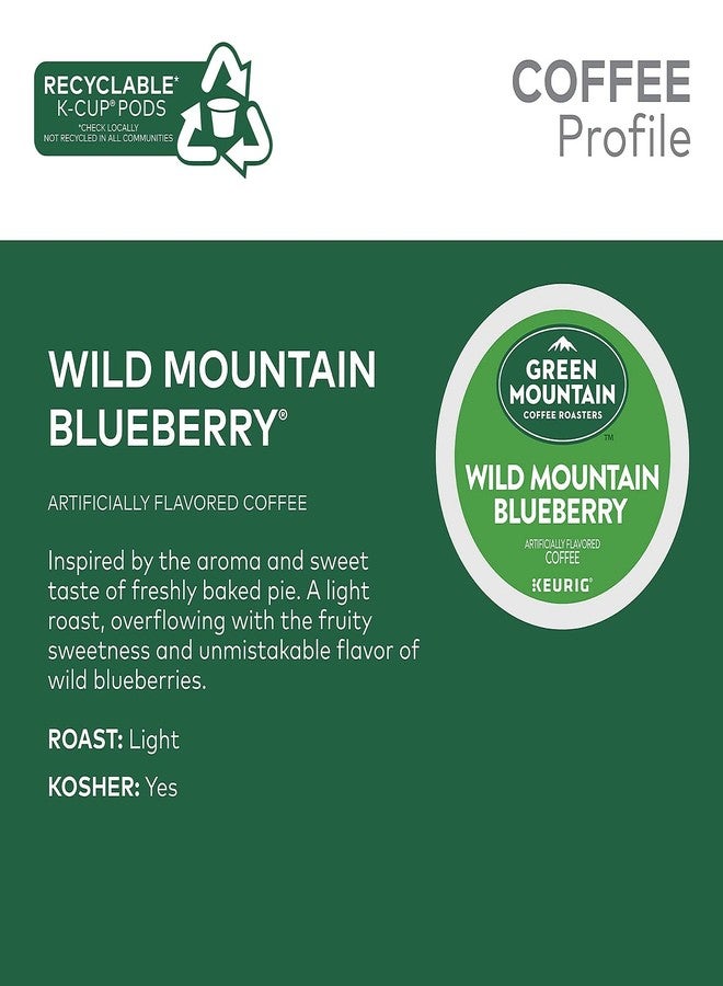 Green Mountain Coffee Roasters قهوة غرين ماونتن، عبوة كبسولات وايلد ماونتن بلوبيري كي-كاب لأجهزة كيوريج، 24 كبسولة - Image 5