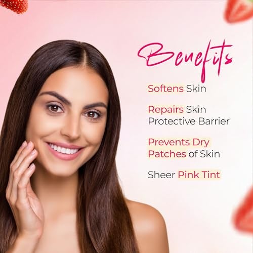 Nimson Vasojelly Strawberry Crush Petroleum Jelly, 48-hour moisturisation, For perfect, pink, and plump skin - 50ml (Pack of 2) - Image 3