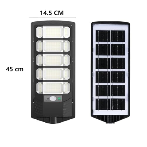 XERGY 300W Solar Street Light with Remote- 240 LED's, Motion Sensor, Dusk to Dawn Sensor, IP67 Waterproof, 4500mAh Battery – Outdoor Lighting for Garden, Yard, Driveway, Garage - Image 2