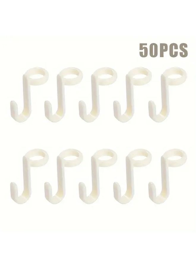 Green Wall Mounted Plastic Hooks 50pcs Music Note Hanger Connectors For Clothes Accessories - Image 4