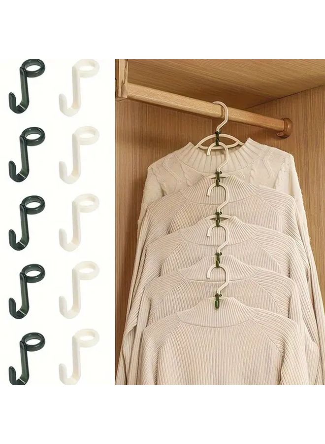 Green Wall Mounted Plastic Hooks 50pcs Music Note Hanger Connectors For Clothes Accessories - Image 1