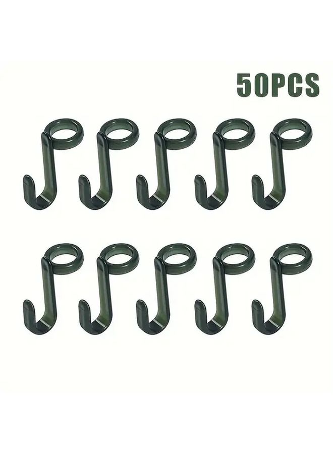 Green Wall Mounted Plastic Hooks 50pcs Music Note Hanger Connectors For Clothes Accessories - Image 5