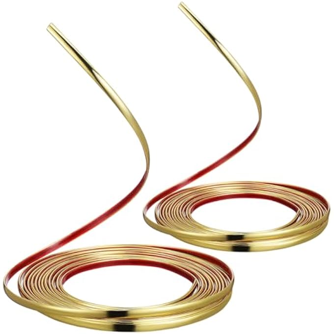 PVC WALLPAPER MOLDING WALL TRIMS - SELF-ADHESIVE DECORATIVE TRIM FOR HOME & FURNITURE - WATERPROOF BORDER STICKER FOR WALL, CABINETS, MIRRORS - Image 1