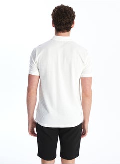 LC WAIKIKI Polo Neck Short Sleeve Men's Textured T-Shirt  - Image 5