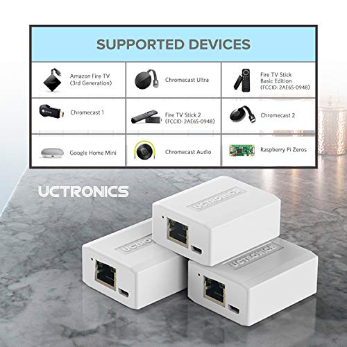 UCTRONICS for Raspberry Pi Zero Ethernet and Power, Micro USB Ethernet/PoE Adapter for Fire TV Stick, Chromecast, Google Mini, and More, IEEE 802.3af Compliant - Image 5