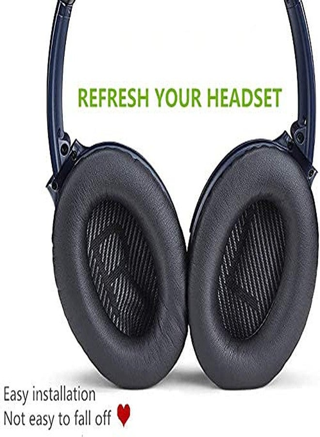 Saipomor QC45 Replacement Ear Pad Cushions Compatible with Bose QuietComfort 15 QC15 QC25 QC35 QC35II QC45 AE2 AE2i AE2W SoundTrue SoundLink Headphones(Black) - Image 5