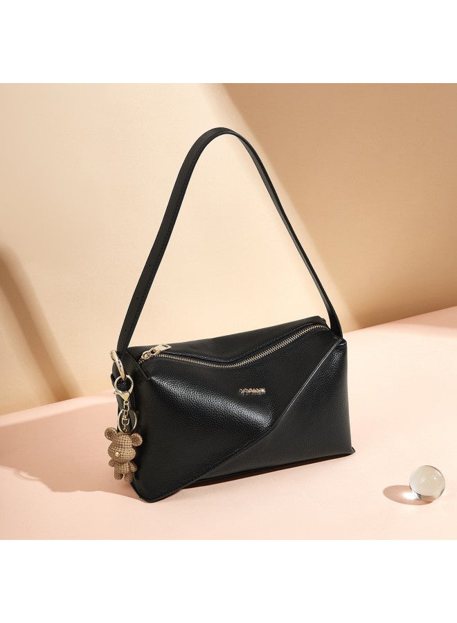 Josiny Ladies' Bag , Mom Tote Bag, Simple Multi-pocket Versatile Large Capacity Handbag, Women's Shoulder Bag, Purse - Image 4