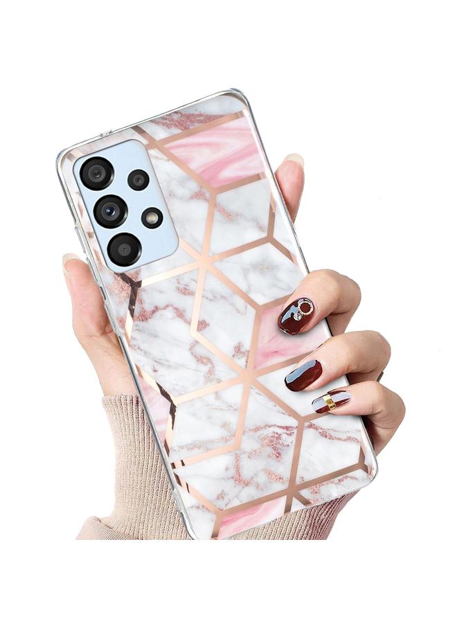 اس-توب جراب لهاتف Samsung Galaxy A33 مصنوع من مادة TPU بنمط رخامي مطلي بالكهرباء - Image 5