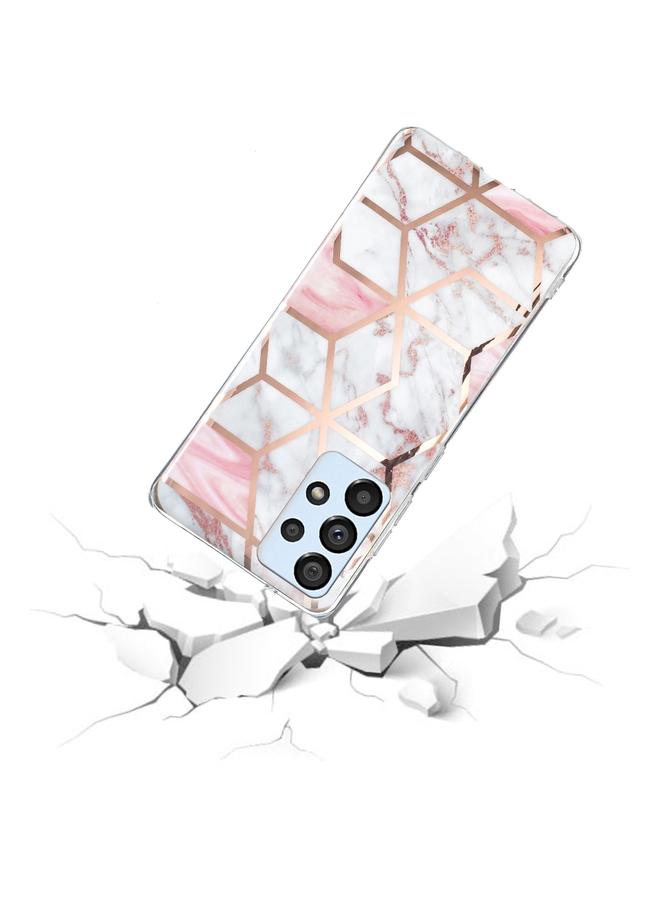 اس-توب جراب لهاتف Samsung Galaxy A33 مصنوع من مادة TPU بنمط رخامي مطلي بالكهرباء - Image 4