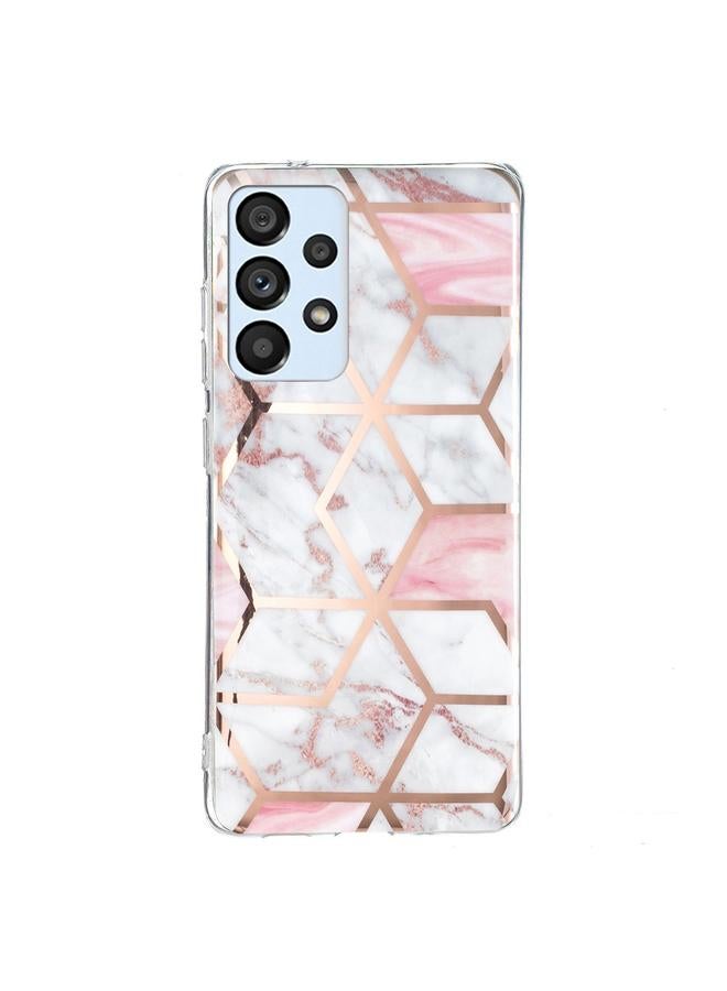 اس-توب جراب لهاتف Samsung Galaxy A33 مصنوع من مادة TPU بنمط رخامي مطلي بالكهرباء - Image 2