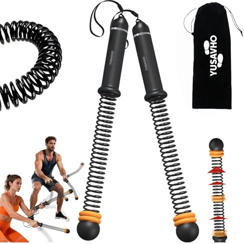 YUSAVHO Adjustable Ropeless Battle Ropes for Home Gym for Men & Women, Quiet Air Resistance Heavy Duty Cordless Battle Rope,Exercise Ropes with Variable Resistance, Strength & Low-Impact Cardio for HIIT - Image 1