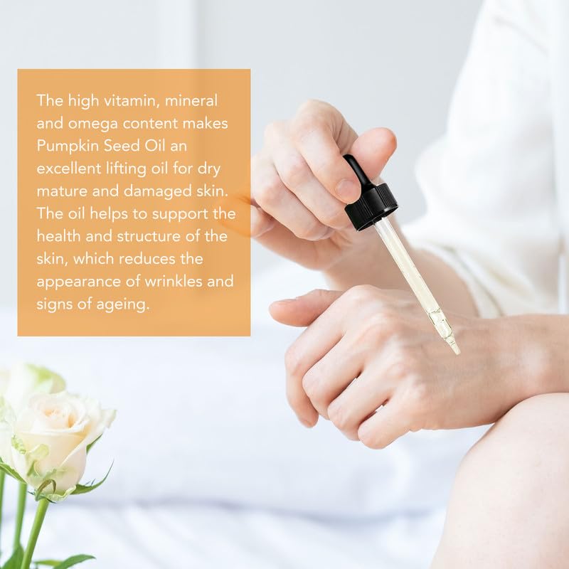 ALIVER Cacukn Pumpkin Seed Oil, Pumpkin Seed Essential Oil for Hair Growth & Dry Damaged Hair, Strengthen Hair Thickness, Nourish Hair scalp, Moisturizer Serum for Skin, Face & Body, 2 Pcs - Image 5