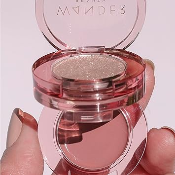 Wander Beauty Double Date Eye Shadow Duo Eye CandyCrush Rose Gold Shimmer Muted Mauve Cream High Pigment Eye Shadow Palette Satin Shimmer Eyeshadow Eye Makeup With Vitamin E 007 oz - Image 4