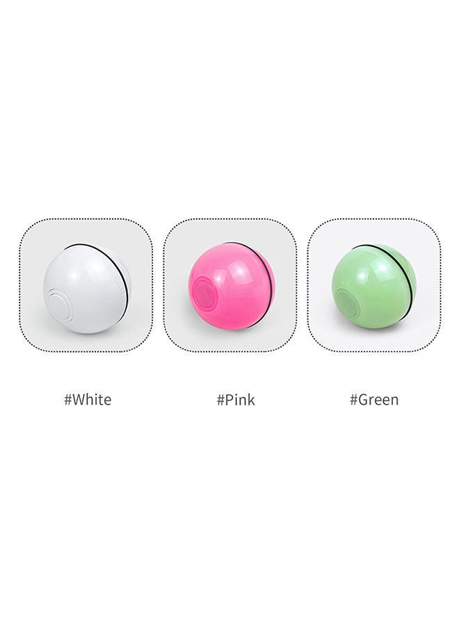 NIBEMINENT Interactive Cat Ball Toys White 7x7x7cm - Image 3