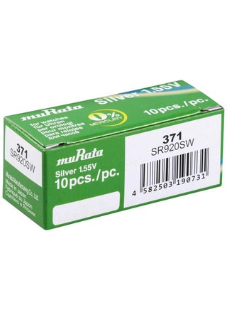 10-Pieces Murata 371 / SR920SW Silver Oxide 1.55V Watch Batteries - pzsku/ZE5ADB1C29E359D5FBE68Z/45/_/1731934133/16e45c1b-30a1-4d1f-9904-96ab90954933