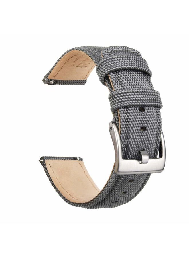 Ritche Sailcloth Watch Band Quick Release Watch Strap Compatible with Timex/Seiko/Fossil/Citizen Watch Bands for Men Women, 20mm, Sailcloth, no gemstone - Image 1