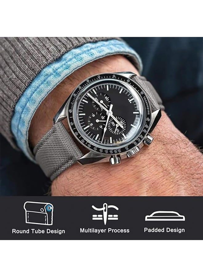 Ritche Sailcloth Watch Band Quick Release Watch Strap Compatible with Timex/Seiko/Fossil/Citizen Watch Bands for Men Women, 20mm, Sailcloth, no gemstone - Image 3