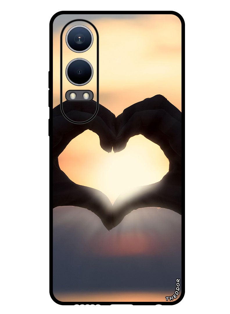 Theodor Protective Case Anti Scratch Shock Proof Bumper Cover For OnePlus Nord CE4 Lite heart_hands_sunshine - Image 1