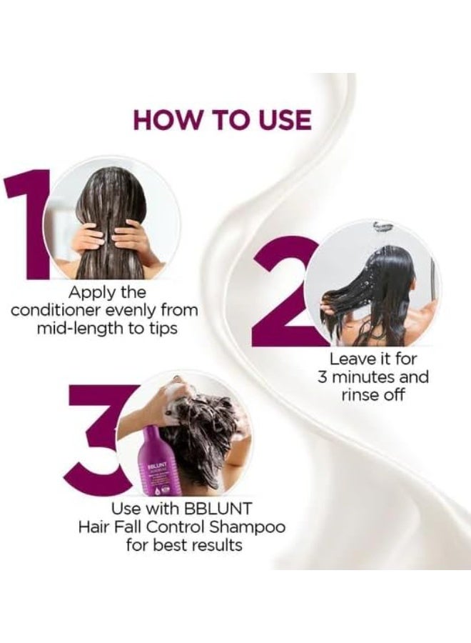 BBlunt Hair Fall Control Conditioner Pea Protein & Caffeine for Stronger Hair - 250 g - Image 5