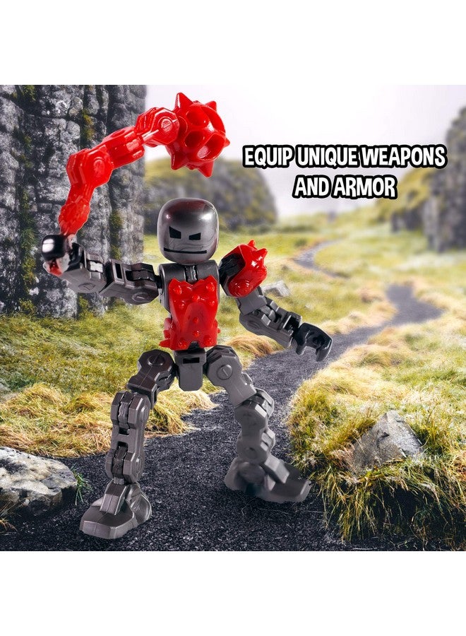 Zing Klikbot, Complete Set of 4 Poseable Action Figures with Weapons, Translucent, Create Stop Motion Animation, for Ages 6 and Up (Series 2 Villains) - Image 4